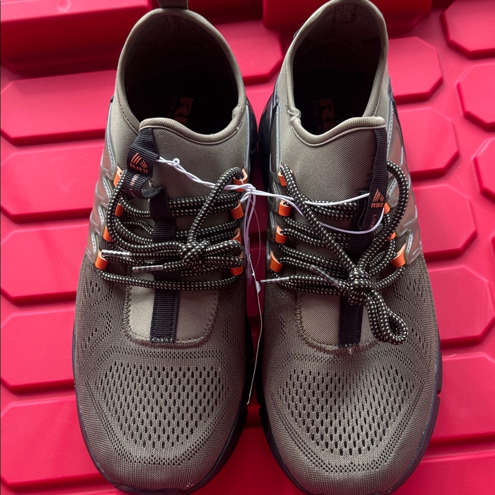 RBX Athletic Shoes in Olive and Black